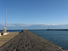 Le Grau d'Agde - Uitzicht vanaf havenpier naar zee.