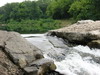 Cze (Riviertje) achter camping - Waterval in dam.